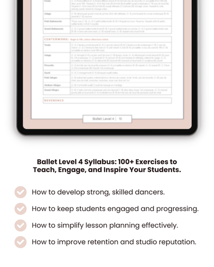 Ballet Level 4 - Dance Studio Syllabus