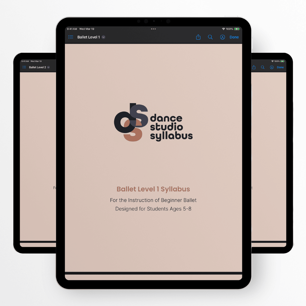 All Syllabi Bundle (Digital) - Dance Studio Syllabus