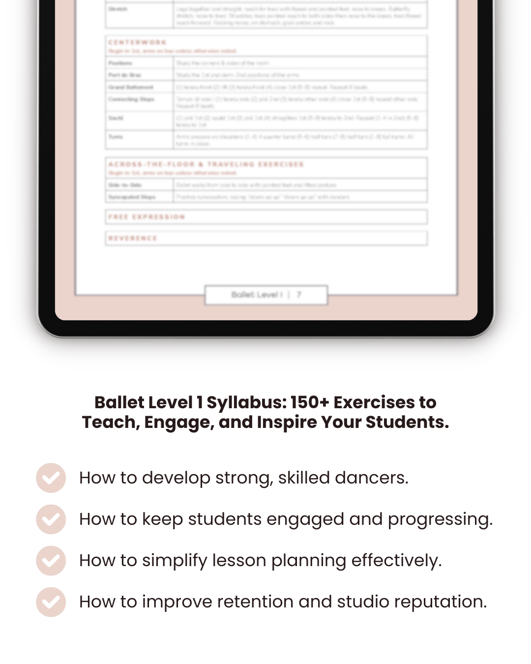 Ballet Level 1 - Dance Studio Syllabus