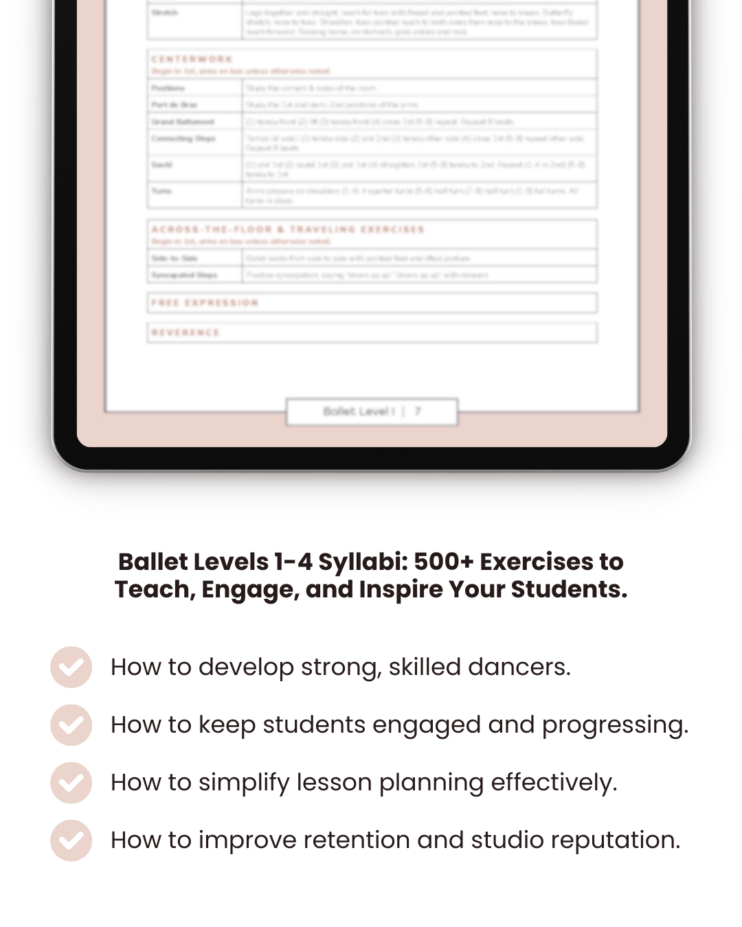 Ballet Syllabi Bundle - Dance Studio Syllabus