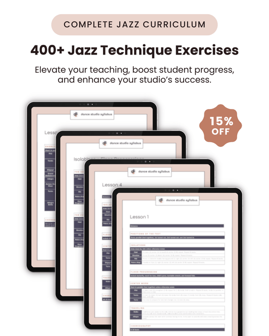 Jazz Syllabi Bundle - Dance Studio Syllabus