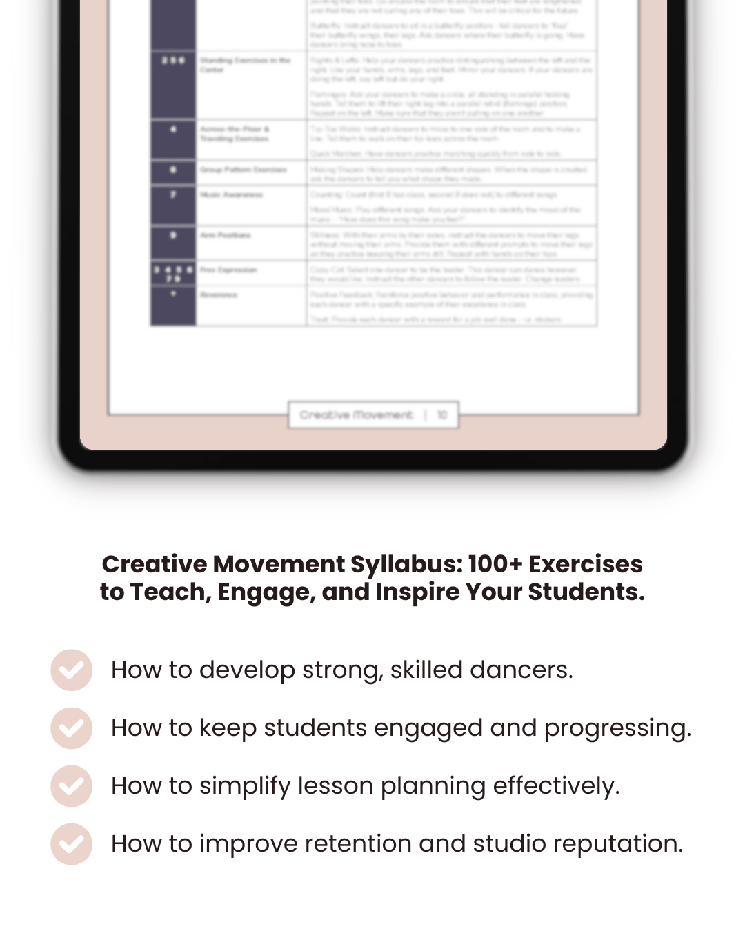 Creative Movement - Dance Studio Syllabus