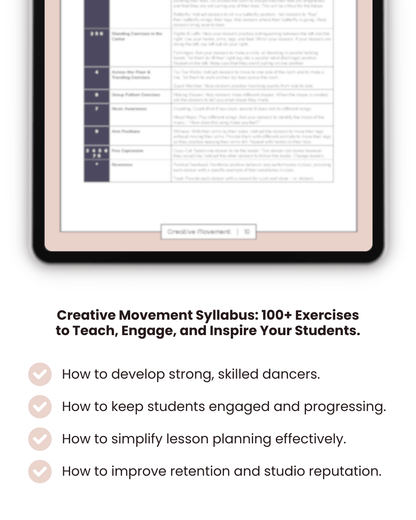 Creative Movement - Dance Studio Syllabus