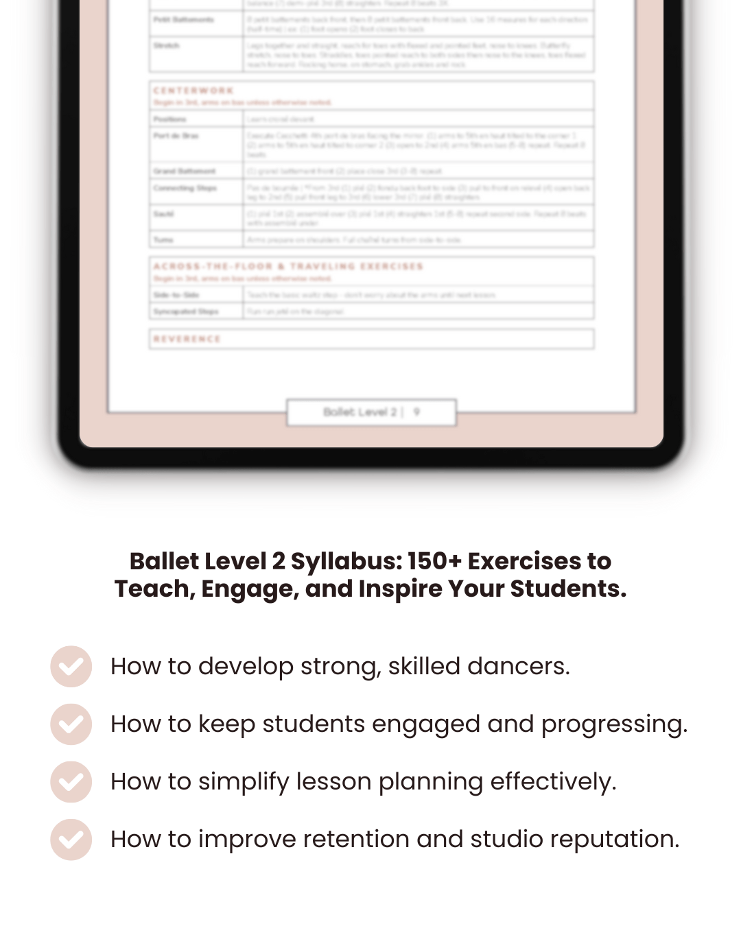 Ballet Level 2 - Dance Studio Syllabus