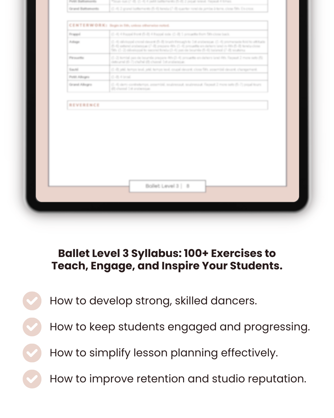 Ballet Level 3 - Dance Studio Syllabus