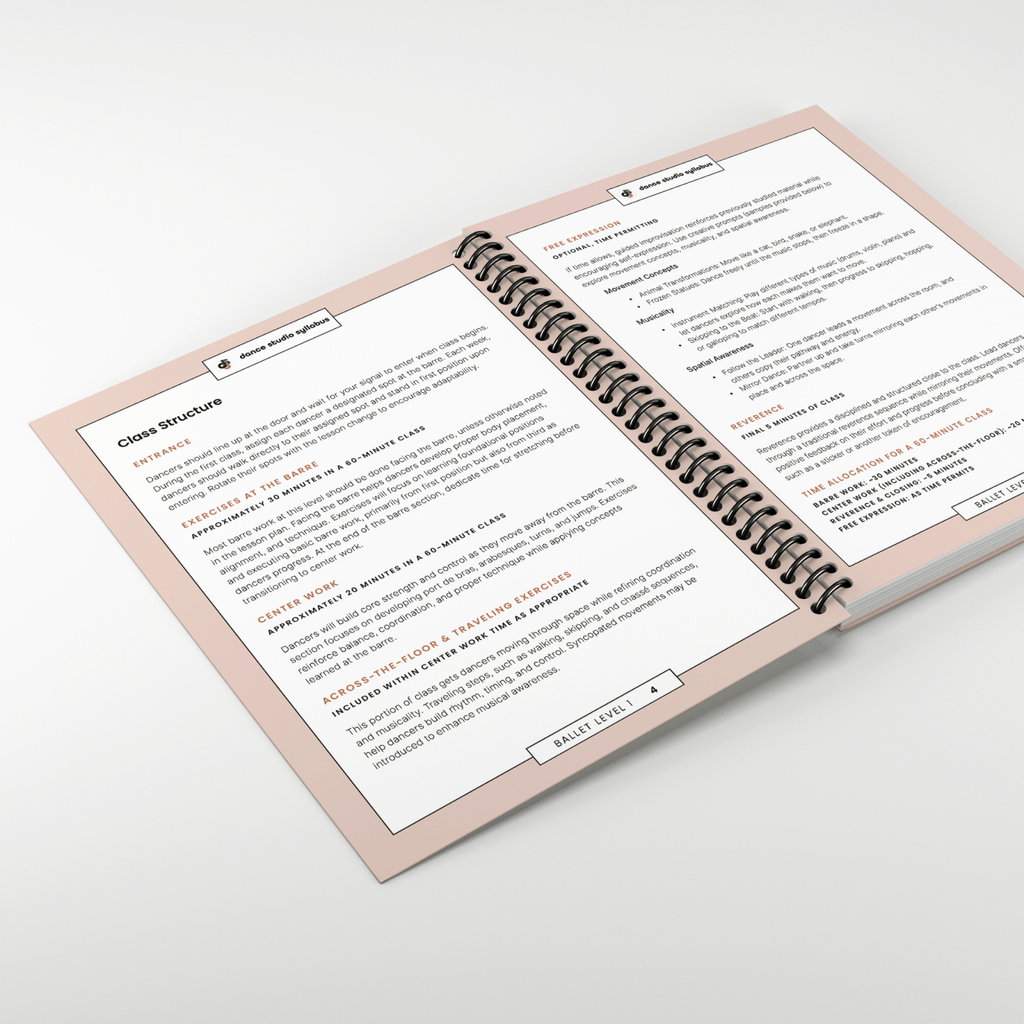 Ballet Level 1 (Spiral-Bound) - Dance Studio Syllabus