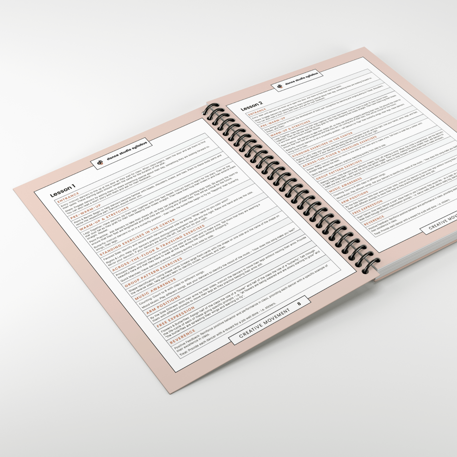 Creative Movement (Spiral-Bound) - Dance Studio Syllabus