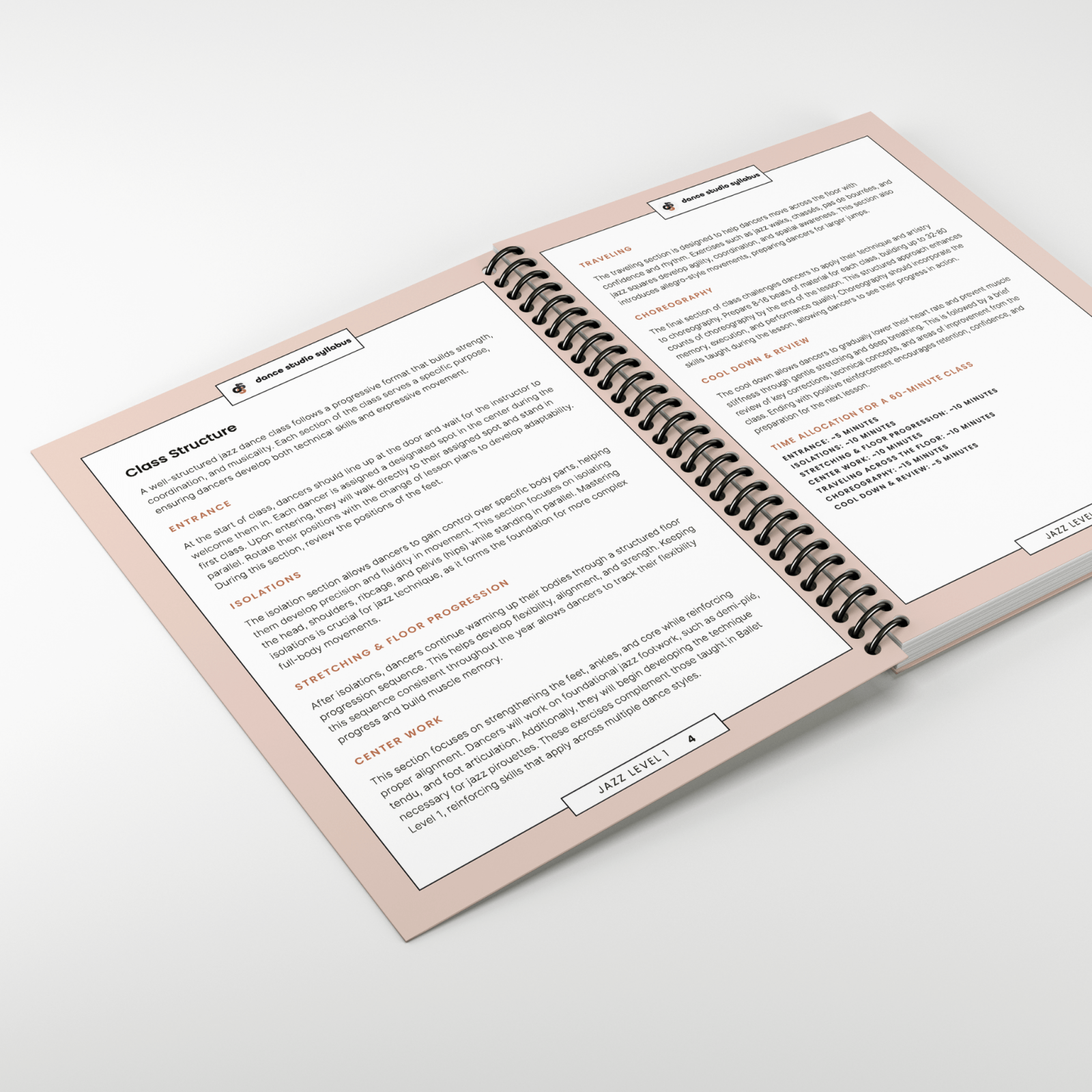 Jazz Level 1 (Spiral-Bound) - Dance Studio Syllabus