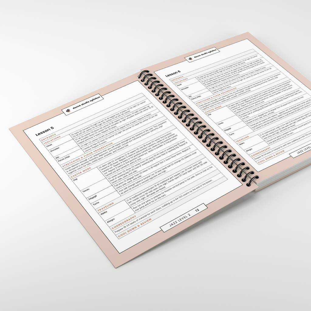 Jazz Level 2 (Spiral-Bound) - Dance Studio Syllabus