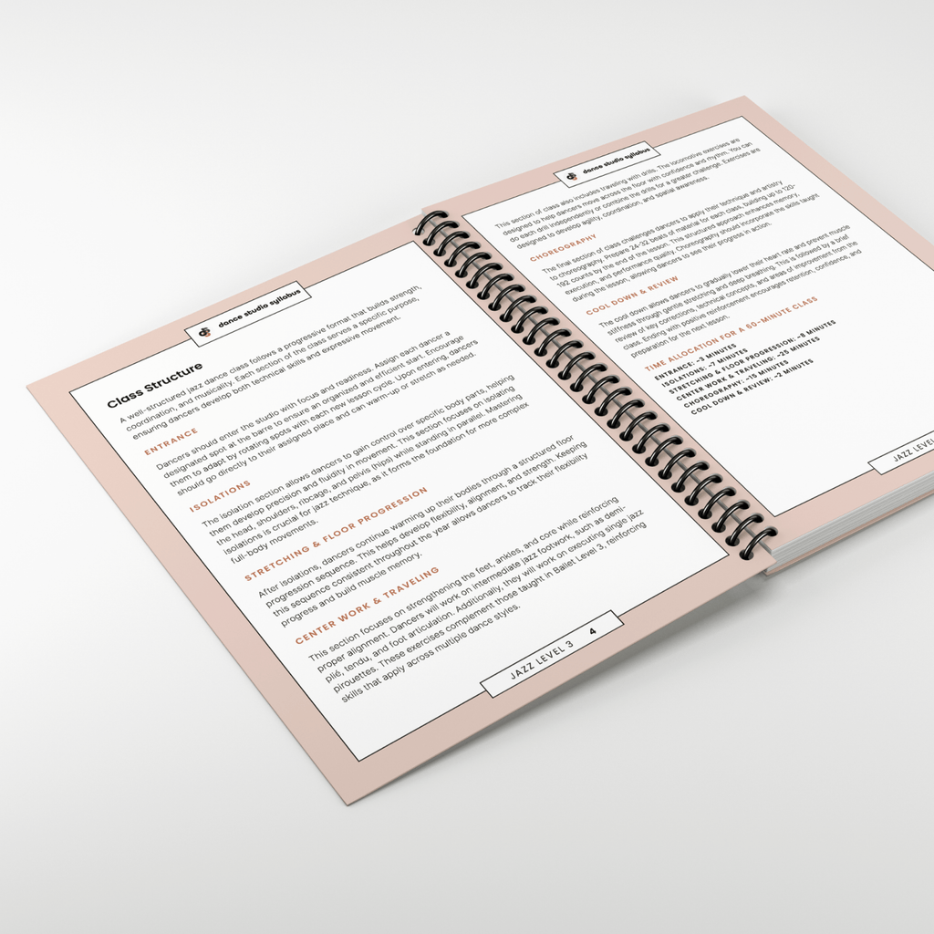 Jazz Level 3 (Spiral-Bound) - Dance Studio Syllabus