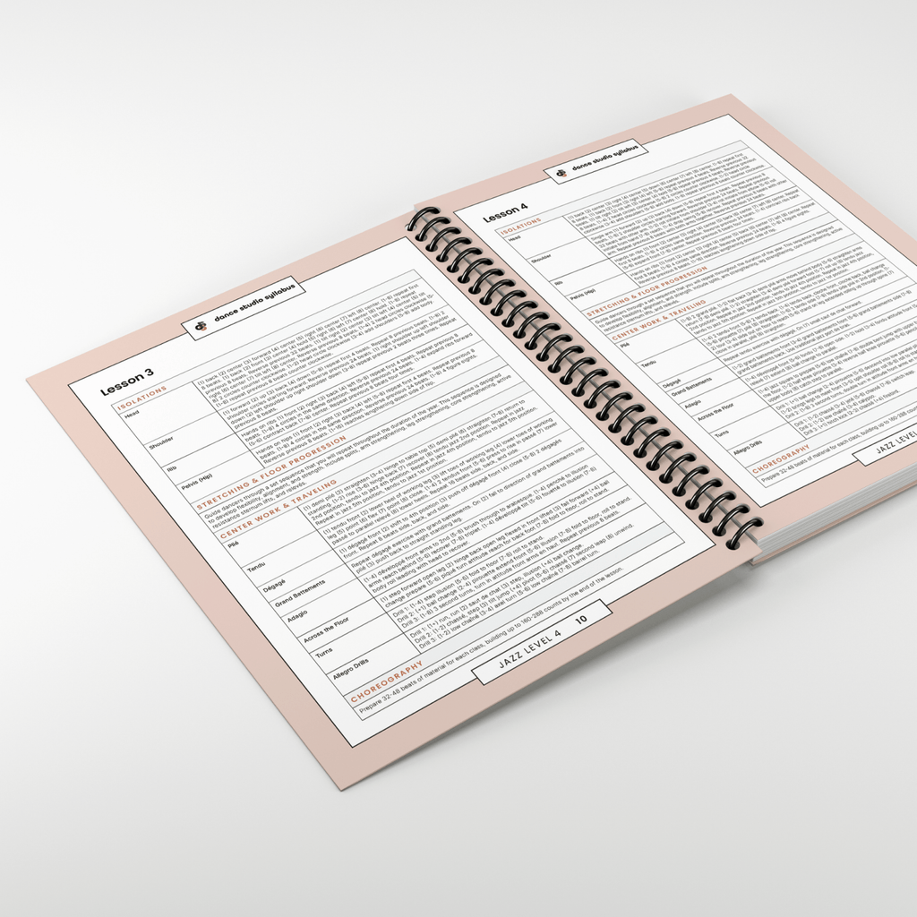 Jazz Level 4 (Spiral-Bound) - Dance Studio Syllabus