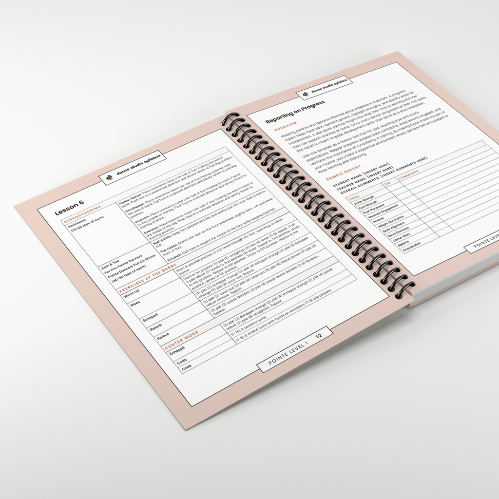 Pointe Level 1 (Spiral-Bound) - Dance Studio Syllabus